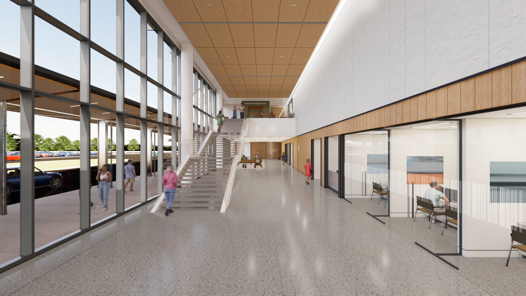 Rendering inside of Methodist Celina Medical Center