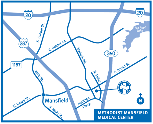 Mansfield Medical Center Map 2012
