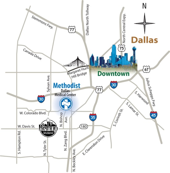 Methodist Dallas Medical Center Map Location