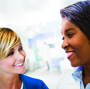 nurse helping patient 