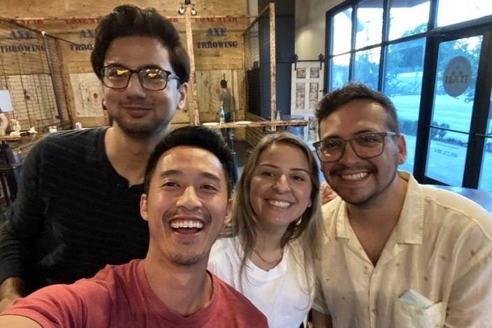 Internal Medicine Resident Program Residents at Axe Throwing