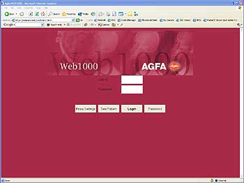 WebPACS system login