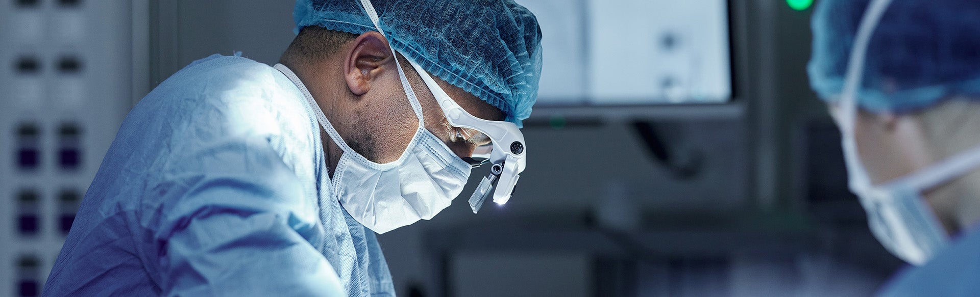 Surgeon performing surgery