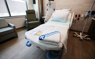 Close up image of laboring bed