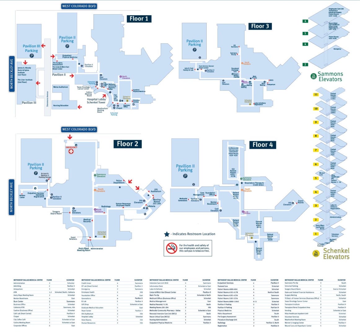 MDMC-Dallas Campus Map